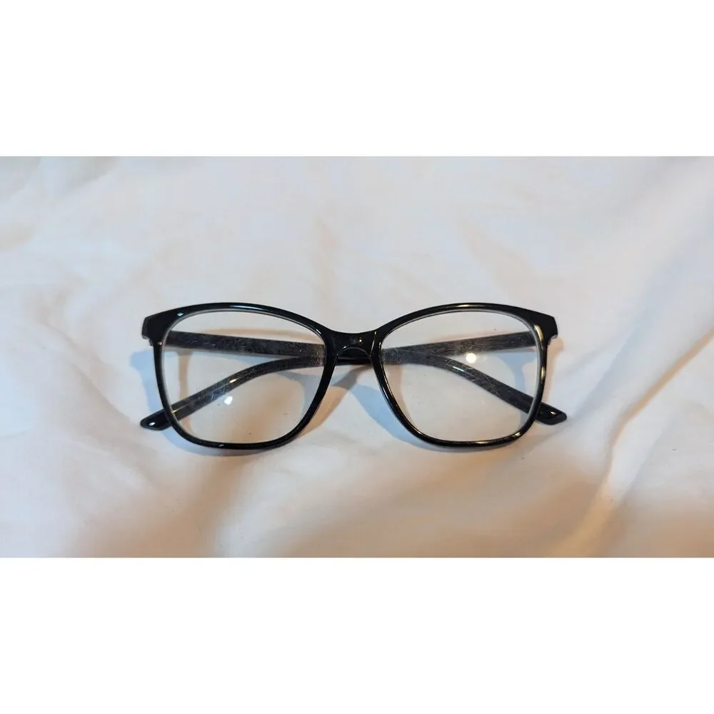 Black Cat Eyed Thin Framed Eyeglass Frames